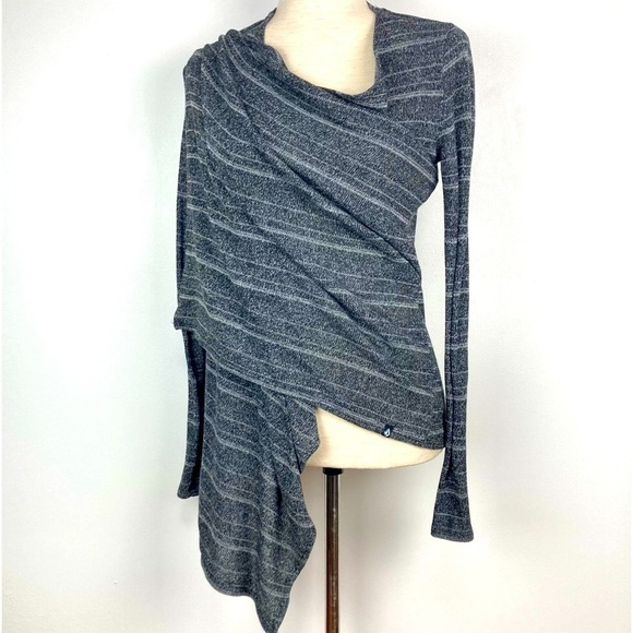 VOLCOM Wrap Open Front Cardigan Sweater - Picture 6 of 15